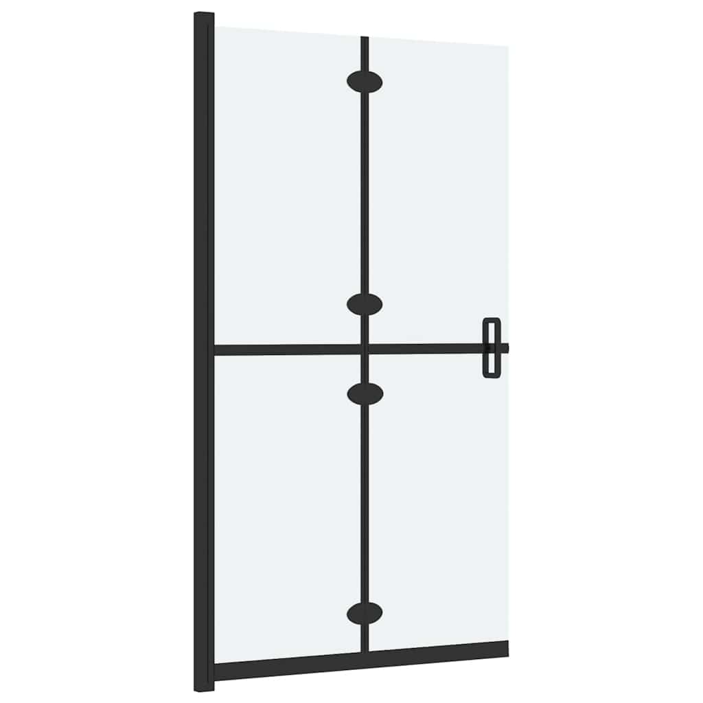 vidaXL Faltbare begehbare Duschwand ESG-Glas mattiert 70x190 cm