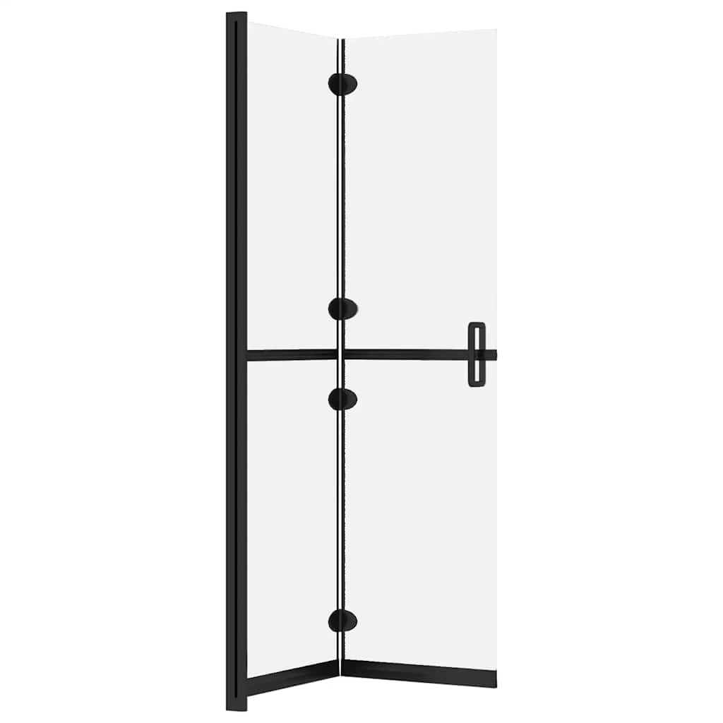 vidaXL Faltbare begehbare Duschwand ESG-Glas mattiert 70x190 cm