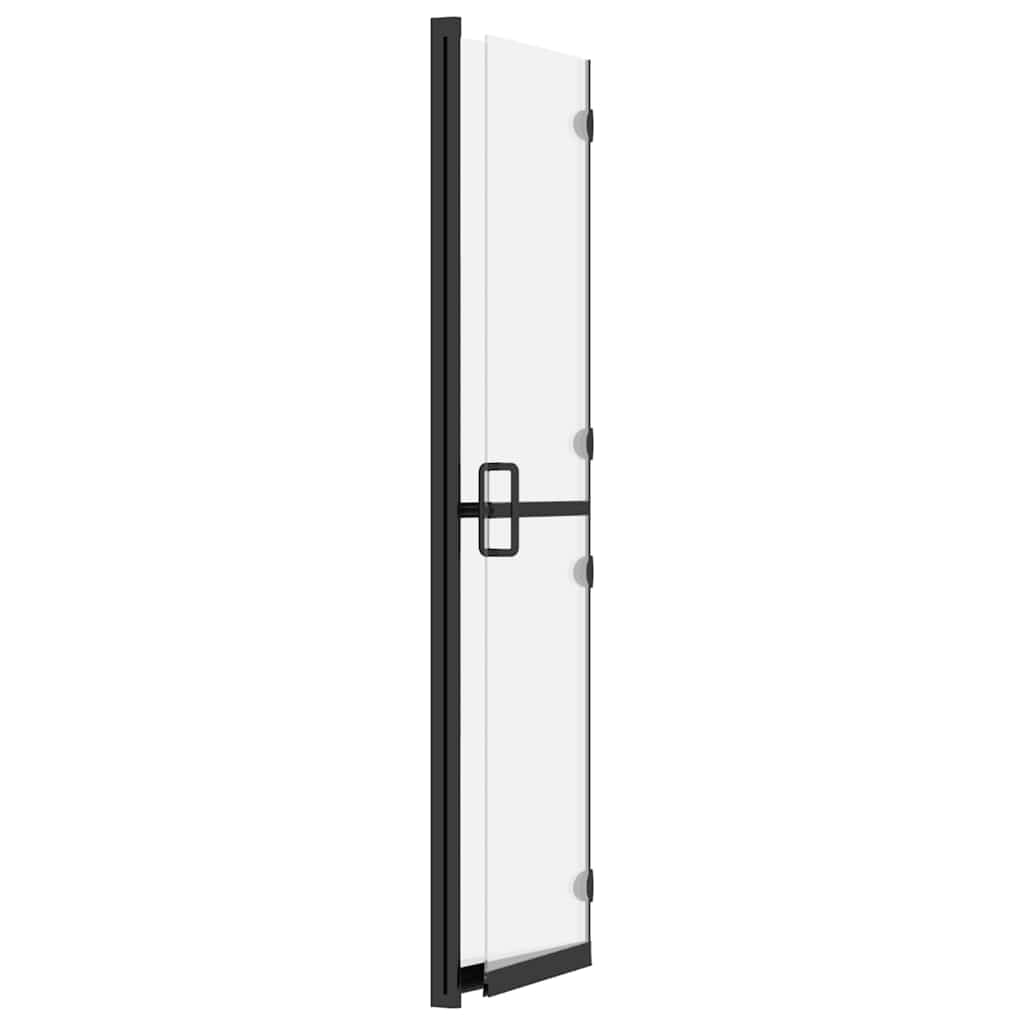 vidaXL Faltbare begehbare Duschwand ESG-Glas mattiert 70x190 cm