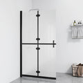 vidaXL Faltbare begehbare Duschwand ESG-Glas mattiert 70x190 cm