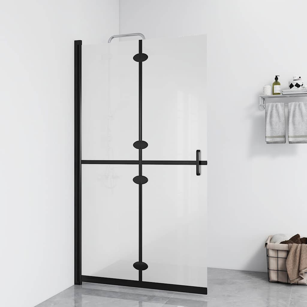 vidaXL Faltbare begehbare Duschwand ESG-Glas mattiert 70x190 cm