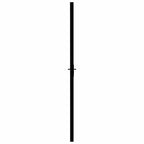 vidaXL Innentür ESG Glas und Aluminium 76x201,5 cm Schwarz