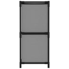 vidaXL Kommode mit 4 Körben aus Stoff Grau 63×30×71 cm Stahl