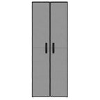 vidaXL Schuhschrank Grau 60x30x166 cm Stoff