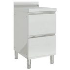 vidaXL Gewerbe-Küchenschrank mit 2 Schubladen 50x60x96 cm