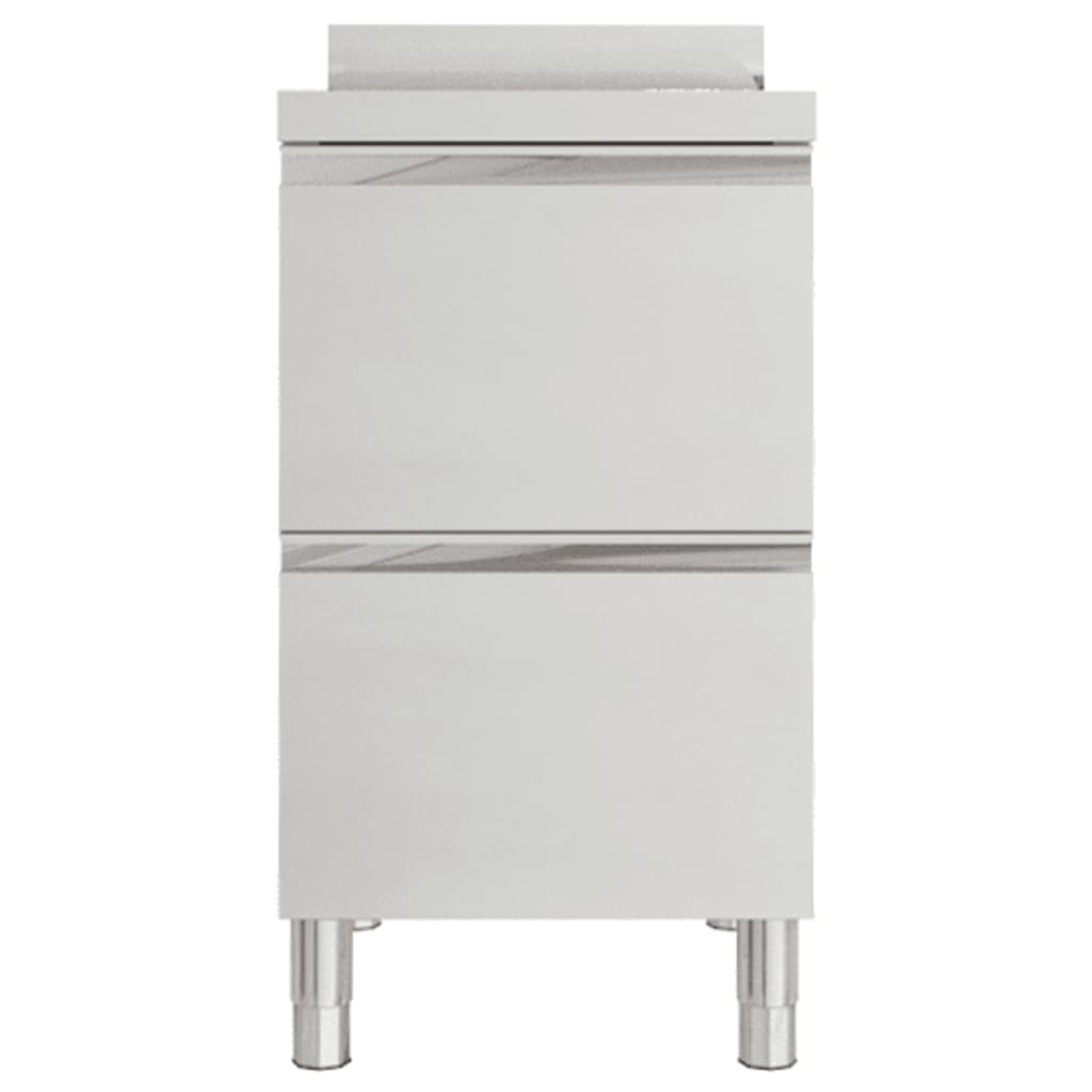 vidaXL Gewerbe-Küchenschrank mit 2 Schubladen 50x60x96 cm
