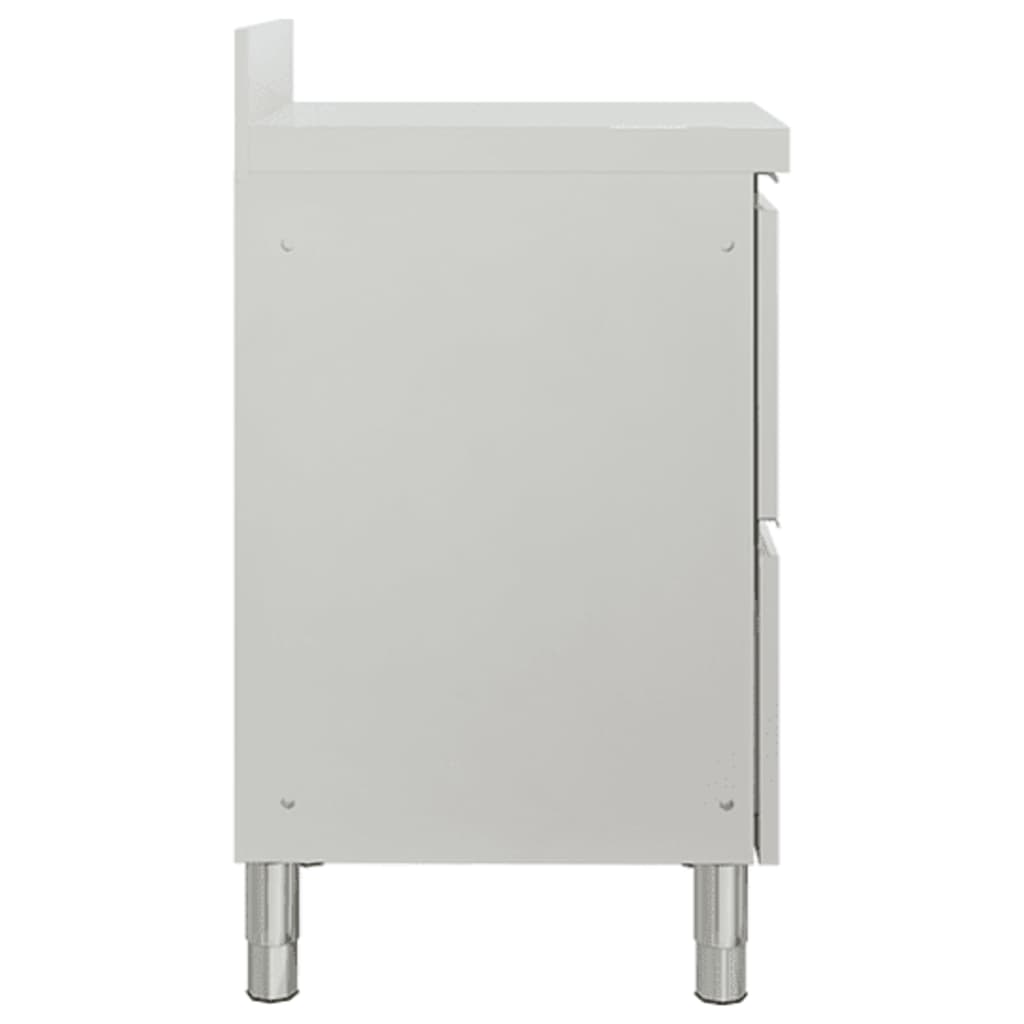 vidaXL Gewerbe-Küchenschrank mit 2 Schubladen 50x60x96 cm