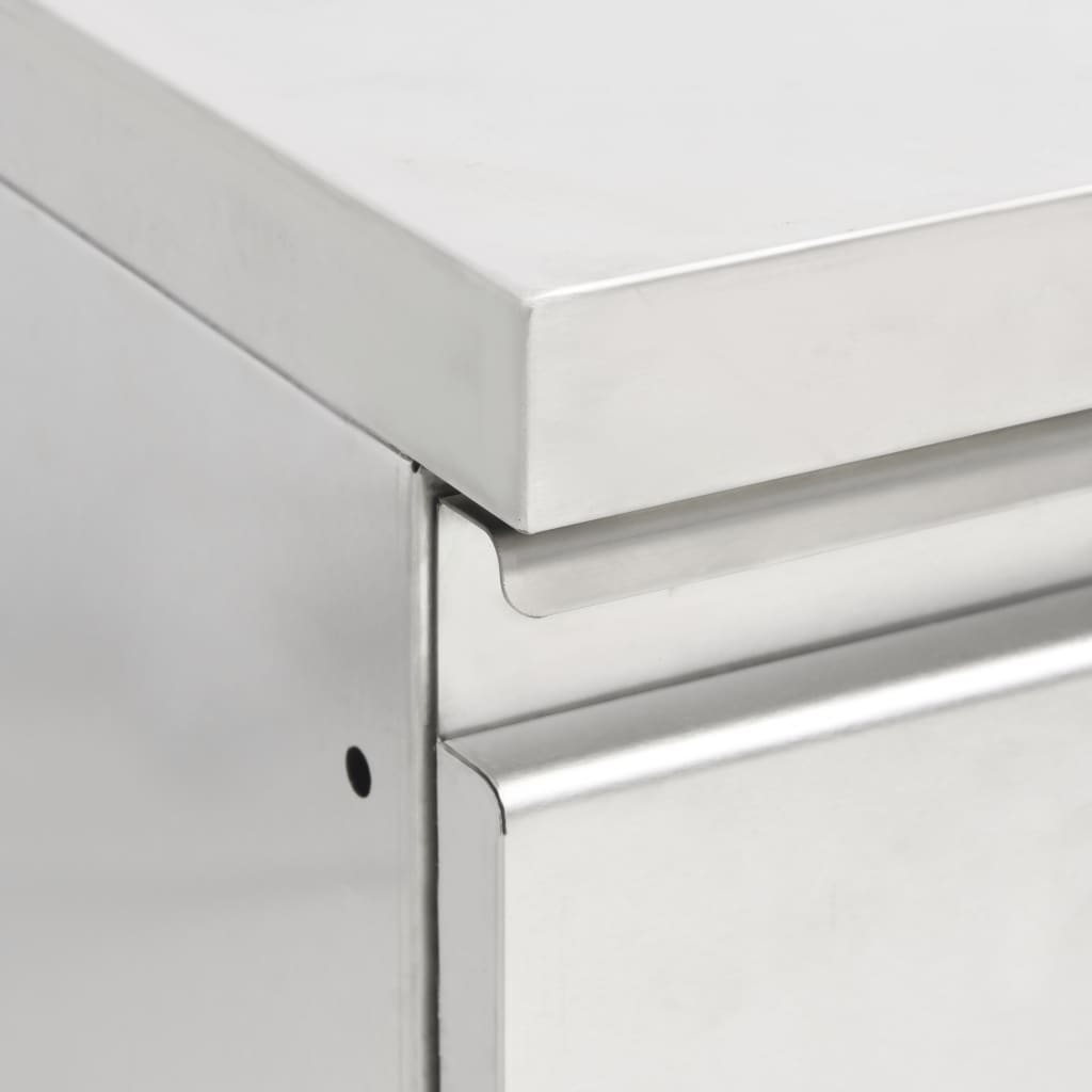 vidaXL Gewerbe-Küchenschrank mit 2 Schubladen 50x60x96 cm