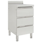 vidaXL Gewerbe-Küchenschrank mit 3 Schubladen 50x60x96 cm