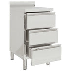 vidaXL Gewerbe-Küchenschrank mit 3 Schubladen 50x60x96 cm