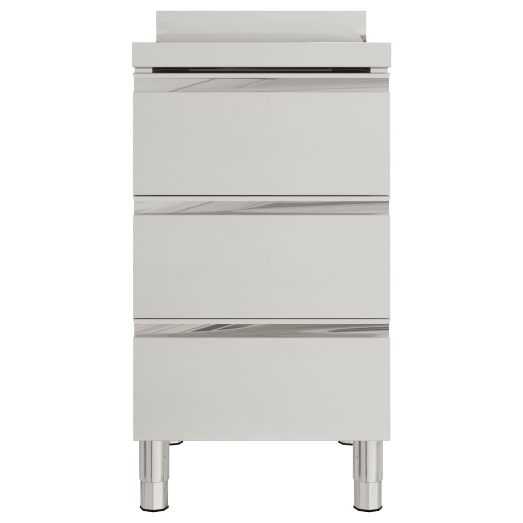 vidaXL Gewerbe-Küchenschrank mit 3 Schubladen 50x60x96 cm