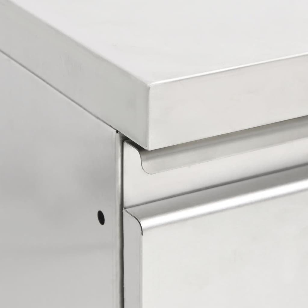vidaXL Gewerbe-Küchenschrank mit 3 Schubladen 50x60x96 cm