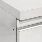 vidaXL Gewerbe-Küchenschrank mit 3 Schubladen 50x60x96 cm