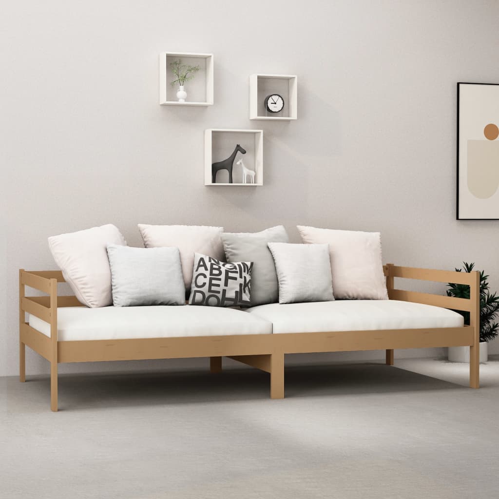 vidaXL Tagesbett Honigbraun Massivholz Kiefer 90x200 cm