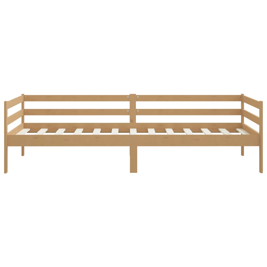 vidaXL Tagesbett Honigbraun Massivholz Kiefer 90x200 cm
