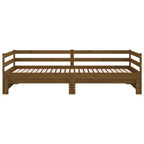 vidaXL Tagesbett Ausziehbar Honigbraun Massivholz Kiefer 2x(90x200) cm
