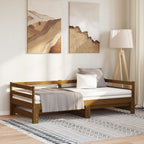 vidaXL Tagesbett Ausziehbar Honigbraun Massivholz Kiefer 2x(90x200) cm