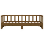 vidaXL Tagesbett Ausziehbar Honigbraun Kiefer Massivholz 2x(90x200) cm