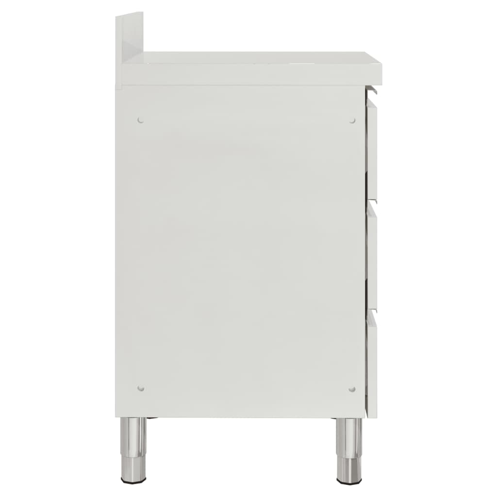 vidaXL Gewerbeküchenschränke mit 3 Schubladen 2 Stk. 50x60x96 cm