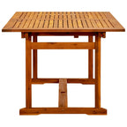 vidaXL Garten-Esstisch (150-200)x100x75 cm Massivholz Akazie