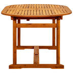 vidaXL Garten-Esstisch (160-240)x100x75 cm Massivholz Akazie