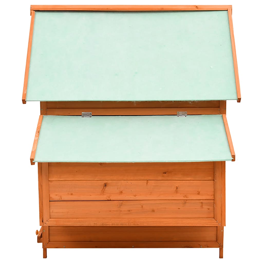 vidaXL Hühnerstall 150x96x110 cm Massivholz Tanne