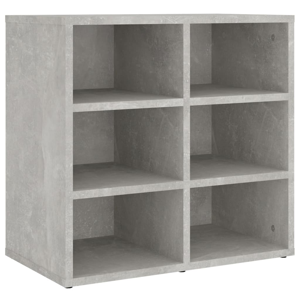 vidaXL Schuhregal Betongrau 52,5x30x50 cm
