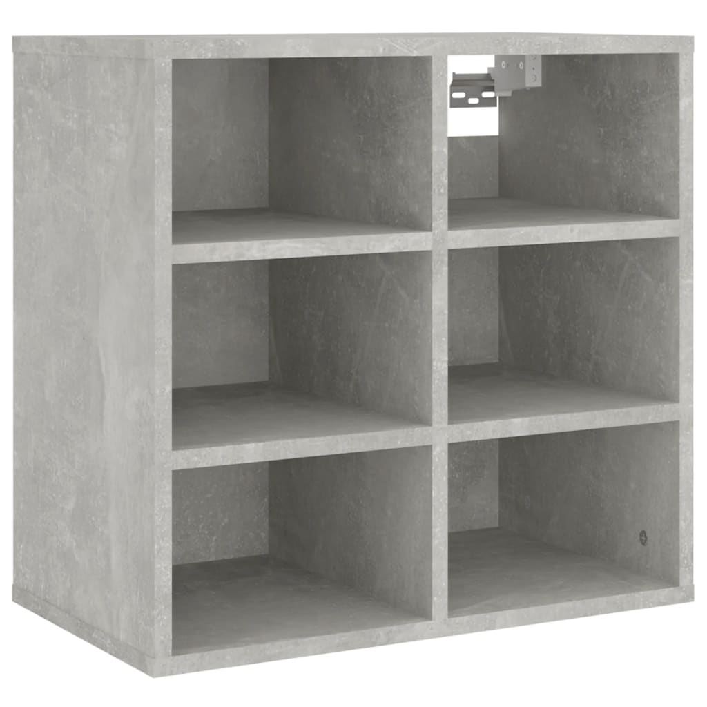 vidaXL Schuhregal Betongrau 52,5x30x50 cm