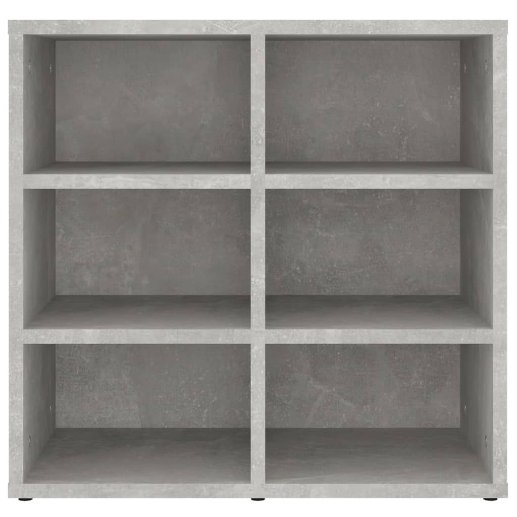 vidaXL Schuhregal Betongrau 52,5x30x50 cm