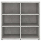 vidaXL Schuhregal Betongrau 52,5x30x50 cm