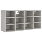 vidaXL Schuhregale 2 Stk. Betongrau 52,5x30x50 cm
