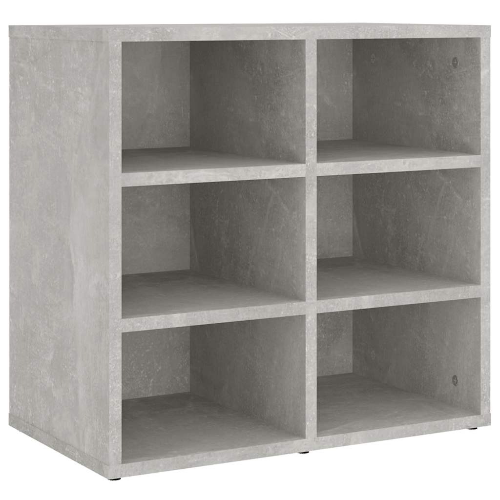 vidaXL Schuhregale 2 Stk. Betongrau 52,5x30x50 cm
