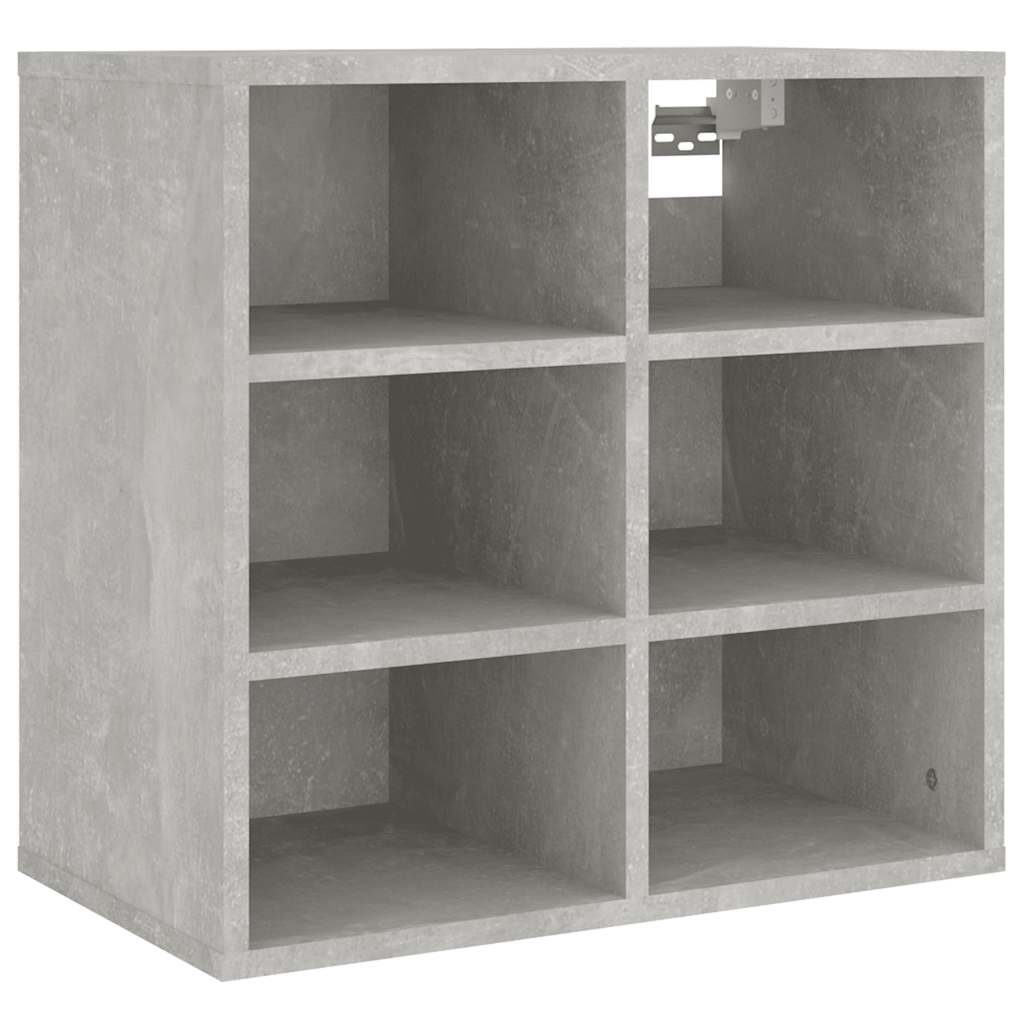 vidaXL Schuhregale 2 Stk. Betongrau 52,5x30x50 cm