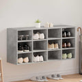vidaXL Schuhschrank mit Regal Betongrau 103 x 30 x 51 cm Holzwerkstoff