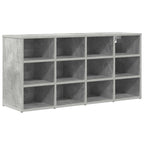 vidaXL Schuhschrank mit Regal Betongrau 103 x 30 x 51 cm Holzwerkstoff