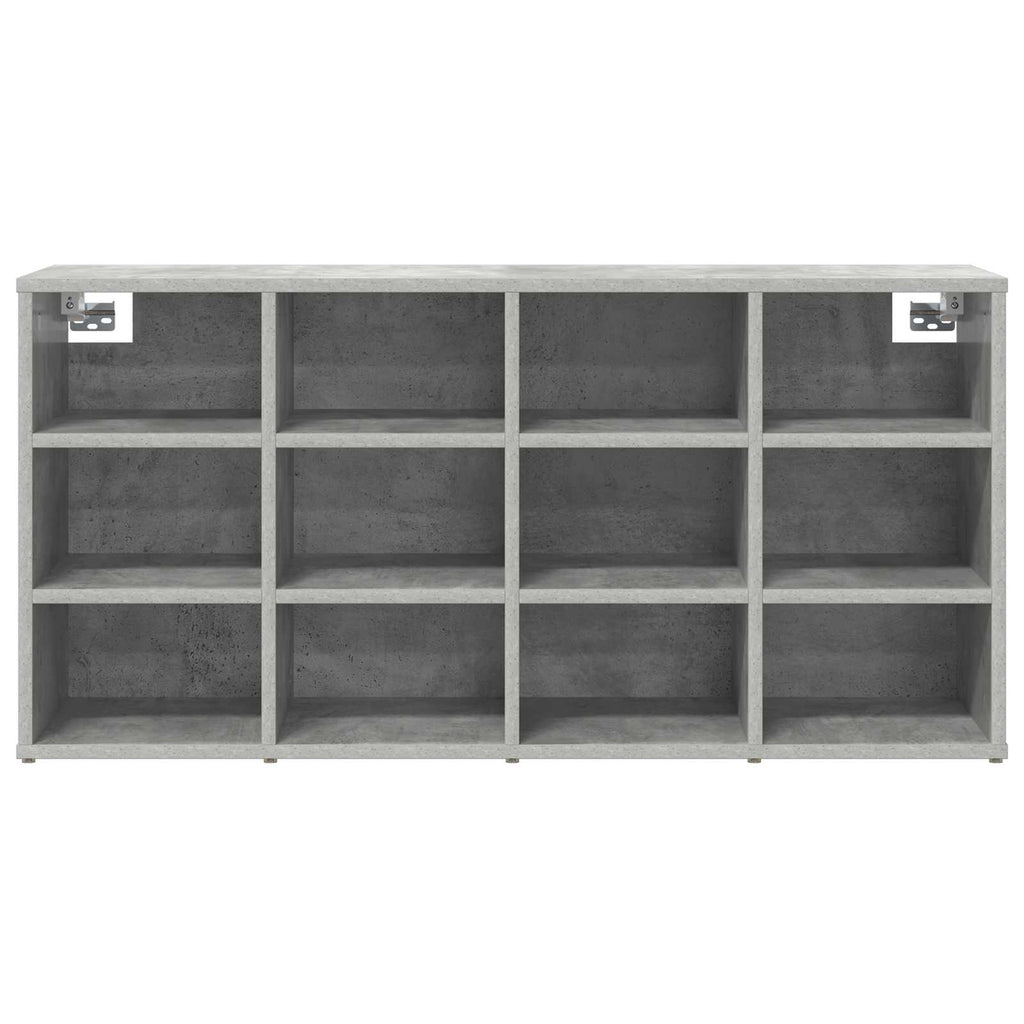vidaXL Schuhschrank mit Regal Betongrau 103 x 30 x 51 cm Holzwerkstoff