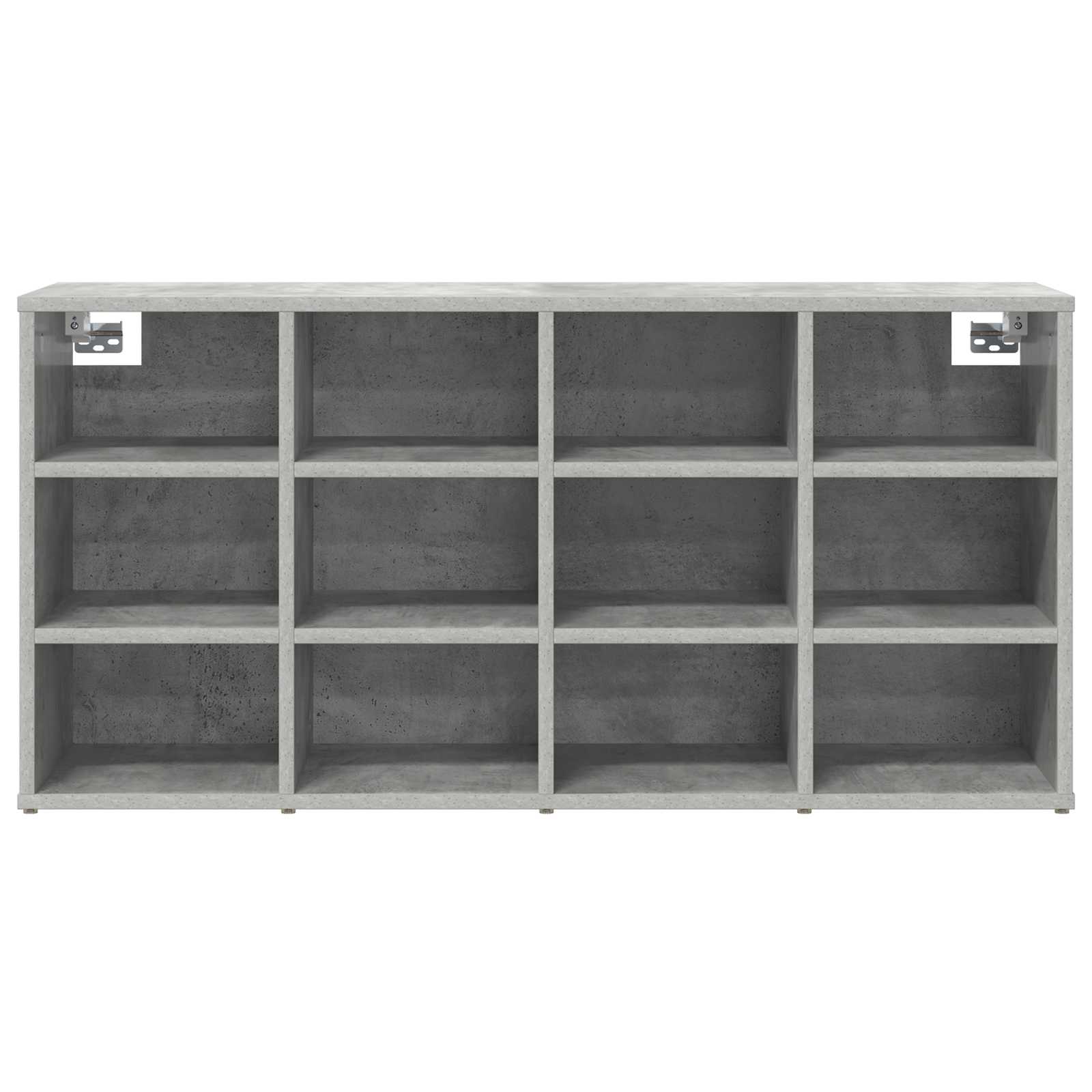 vidaXL Schuhschrank mit Regal Betongrau 103 x 30 x 51 cm Holzwerkstoff