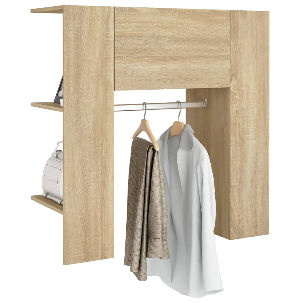 vidaXL Flurschrank Sonoma-Eiche 97,5x37x99 cm Holzwerkstoff
