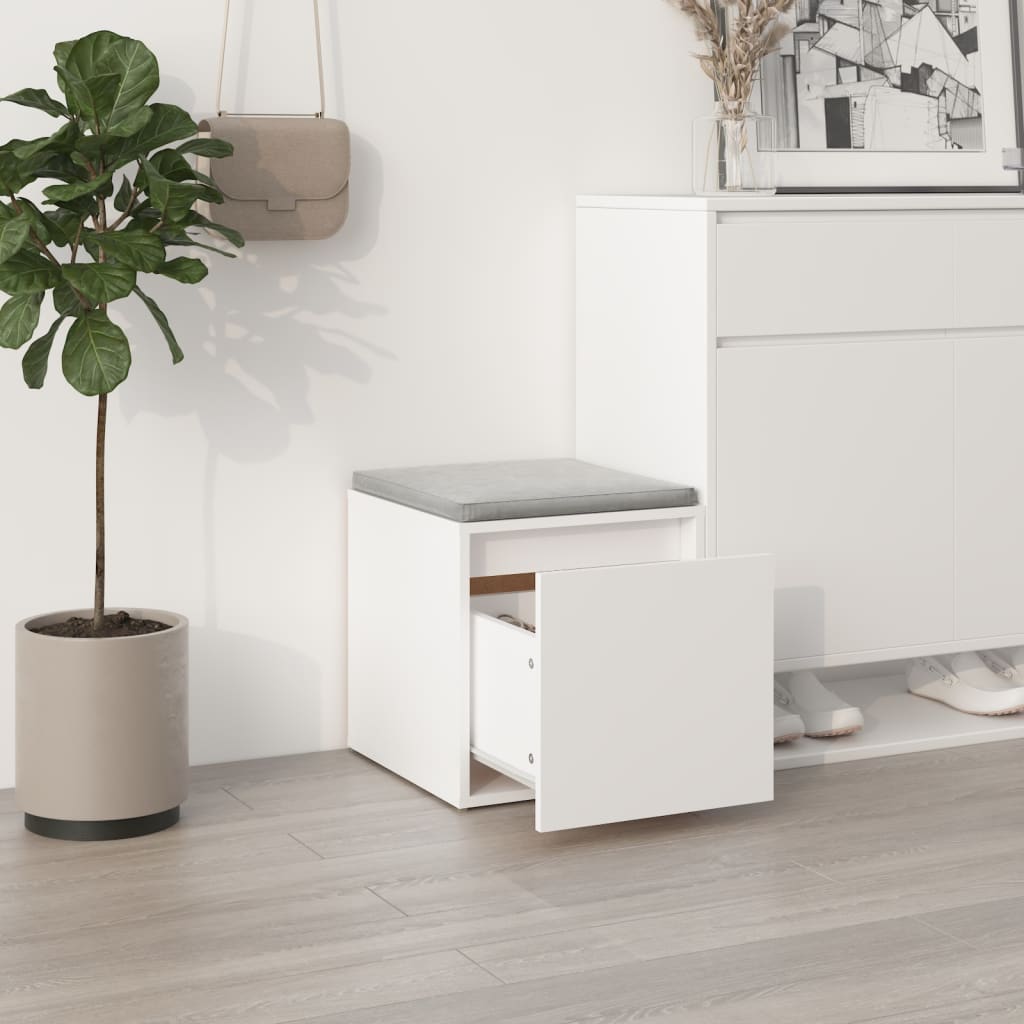 vidaXL Schubladenbox Weiß 40,5x40x40 cm Holzwerkstoff