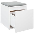 vidaXL Schubladenbox Weiß 40,5x40x40 cm Holzwerkstoff