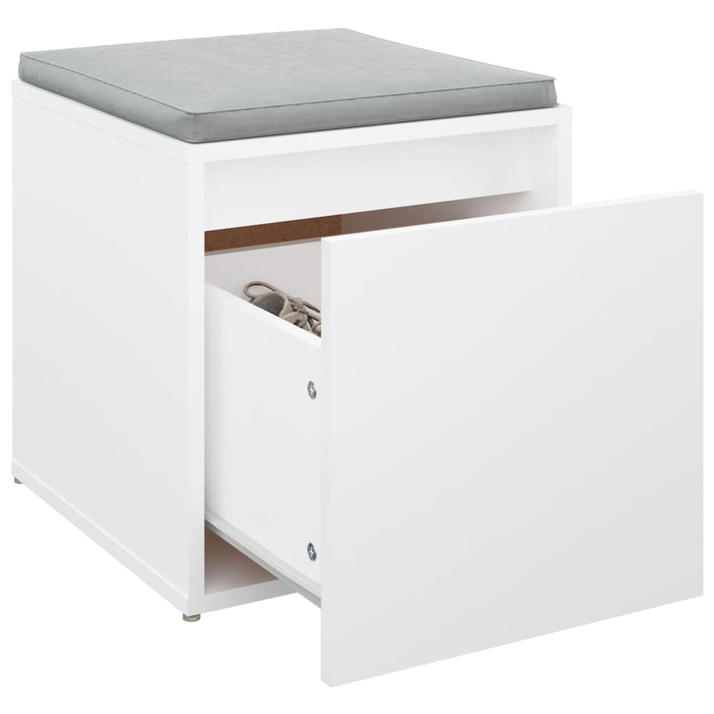 vidaXL Schubladenbox Weiß 40,5x40x40 cm Holzwerkstoff