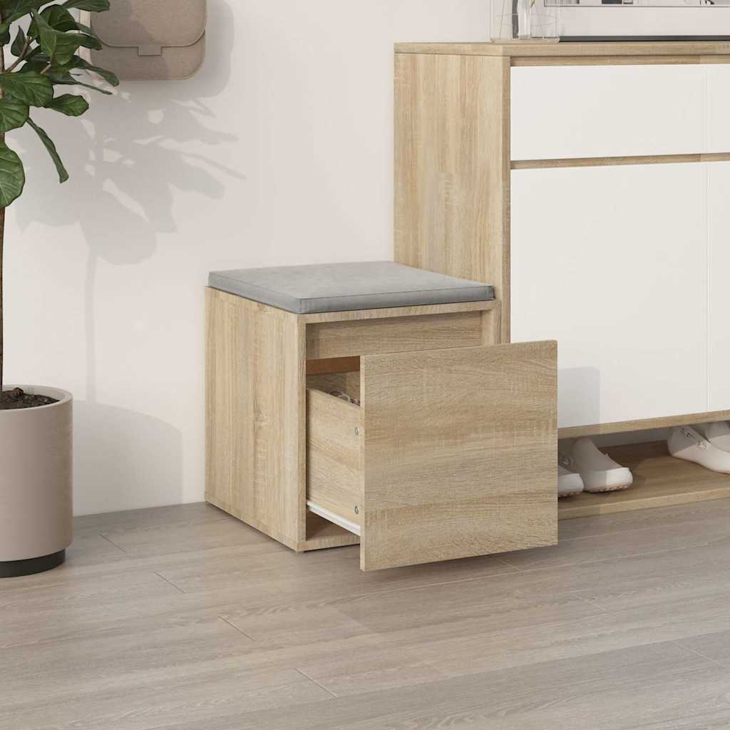 vidaXL Schubladenbox Sonoma-Eiche 40,5x40x40 cm Holzwerkstoff