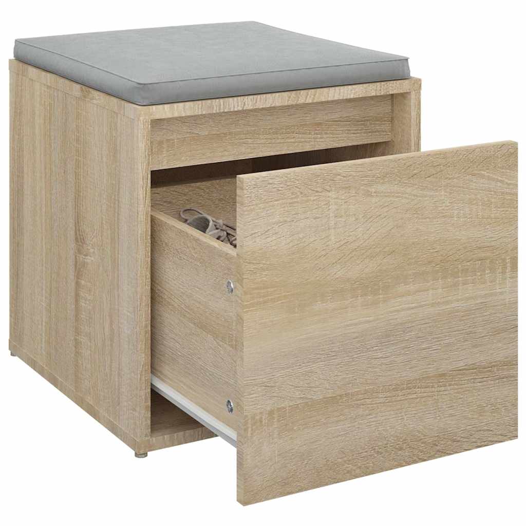 vidaXL Schubladenbox Sonoma-Eiche 40,5x40x40 cm Holzwerkstoff