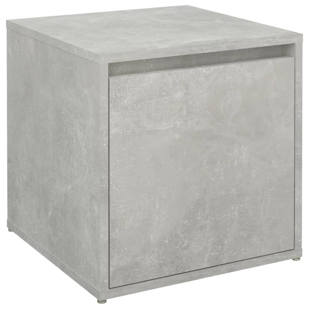 vidaXL Schubladenbox Betongrau 40,5x40x40 cm Holzwerkstoff