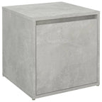 vidaXL Schubladenbox Betongrau 40,5x40x40 cm Holzwerkstoff