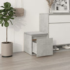 vidaXL Schubladenbox Betongrau 40,5x40x40 cm Holzwerkstoff
