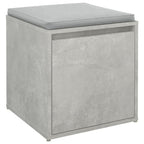 vidaXL Schubladenbox Betongrau 40,5x40x40 cm Holzwerkstoff