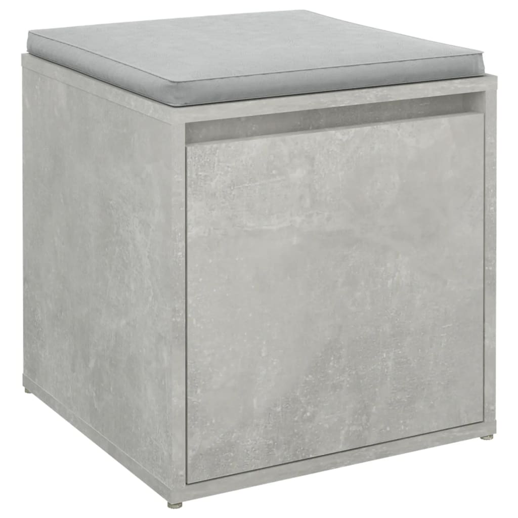vidaXL Schubladenbox Betongrau 40,5x40x40 cm Holzwerkstoff