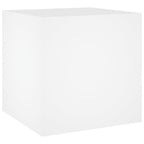 vidaXL Pflanzgefäß Weiß 40x40x40 cm Holzwerkstoff