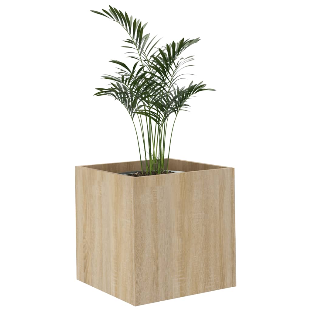 vidaXL Pflanzgefäß Sonoma-Eiche 40x40x40 cm Holzwerkstoff